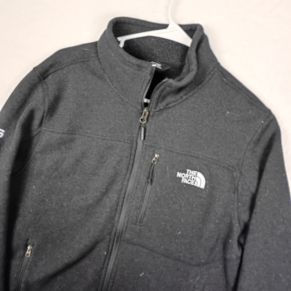 North Face Sweater‎ Full Zip Jacket Mens Small Black Fleece